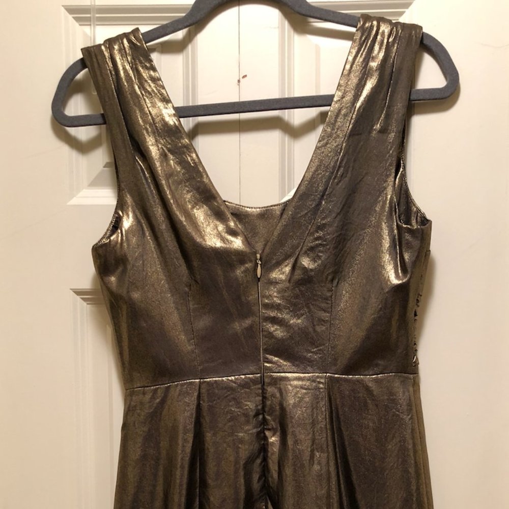 Tracy Reese Metallic Sexy Party Women's Mini Dress Sleeveless size 4 - Picture 6 of 8